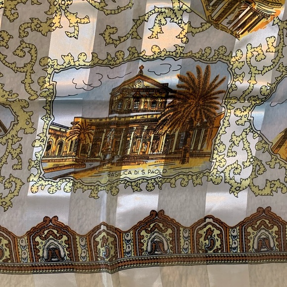 Rome Italy Scarf Italian City Scenes Souvenir European Roman Accessory Gift - Picture 12 of 14